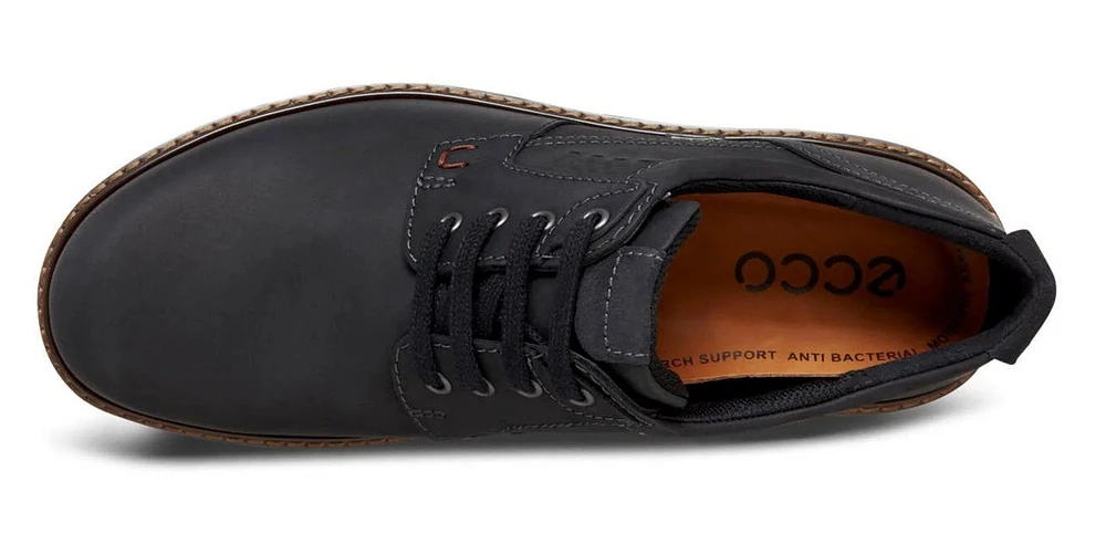 Turn Black Leather Gore-Tex Waterproof Plain Toe Derby