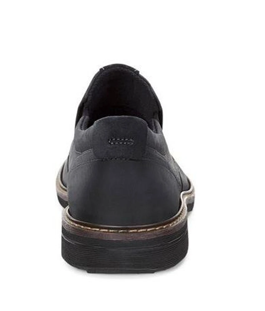 Turn Black Leather Gore-Tex Waterproof Slip-On Shoe