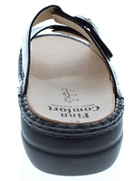 Mumbai Black Patent Leather Slide Sandal