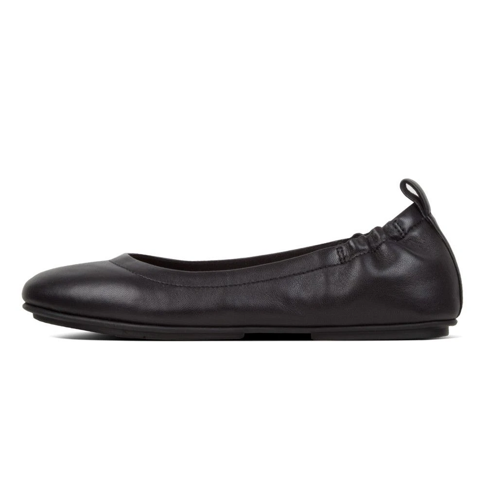 Allegro Black Leather Ballet Flat