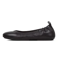 Allegro Black Leather Ballet Flat