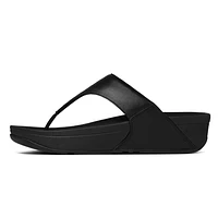 Lulu Black Leather Thong Sandal