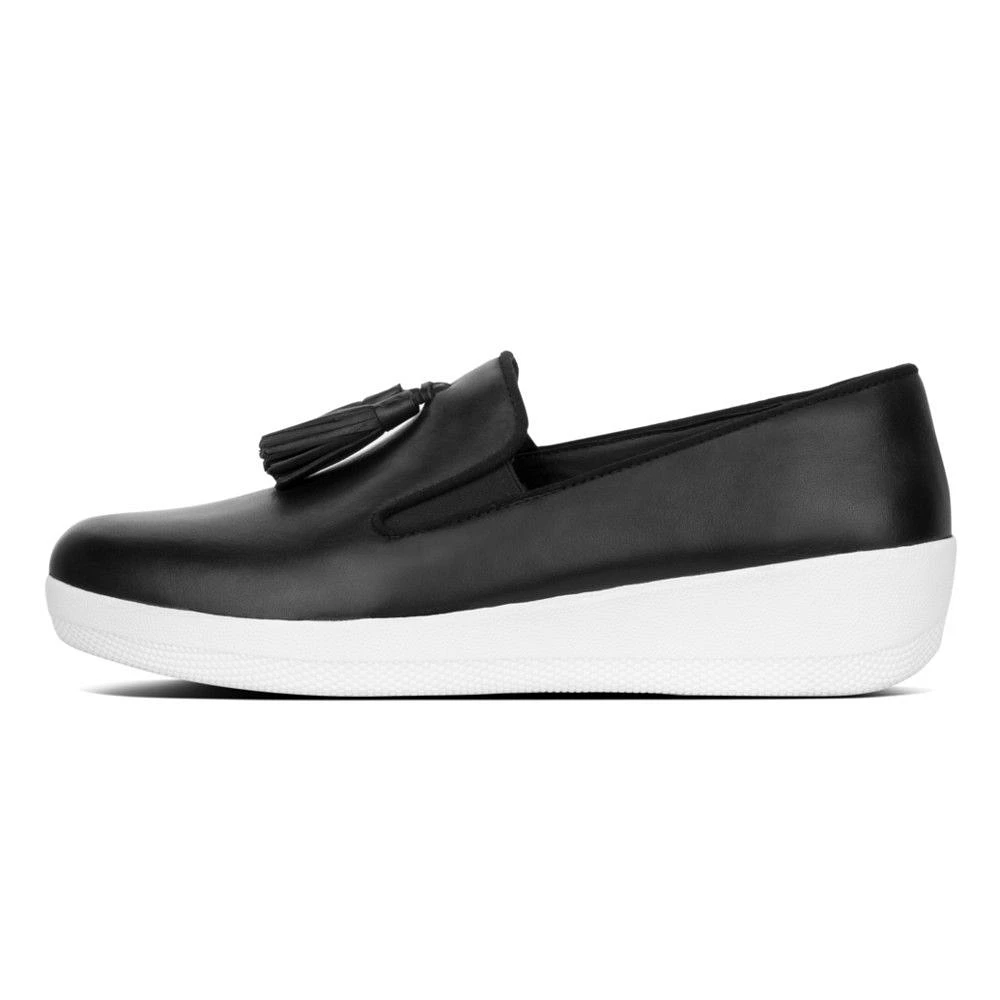 Superskate Black Leather Tassel Loafer