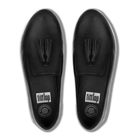 Superskate Black Leather Tassel Loafer