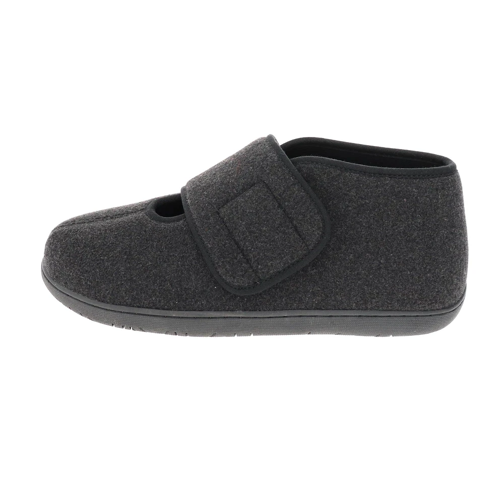 Comfort L2 Black Wool Slipper