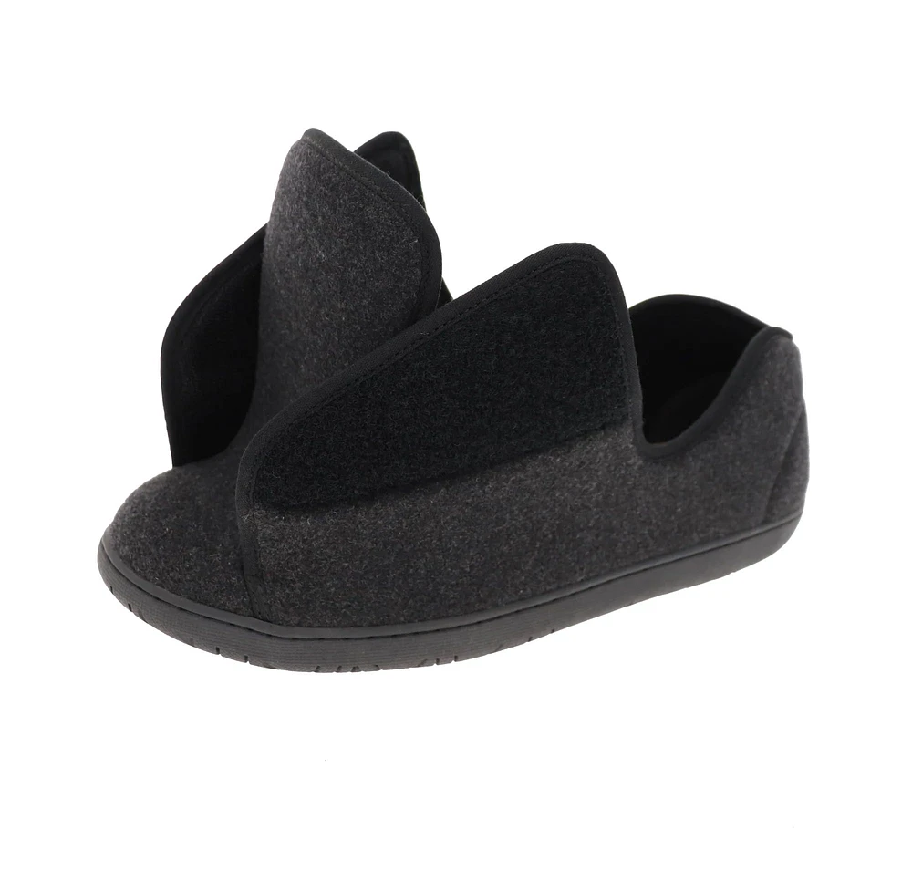 Doctor 2 Black Wool Slipper