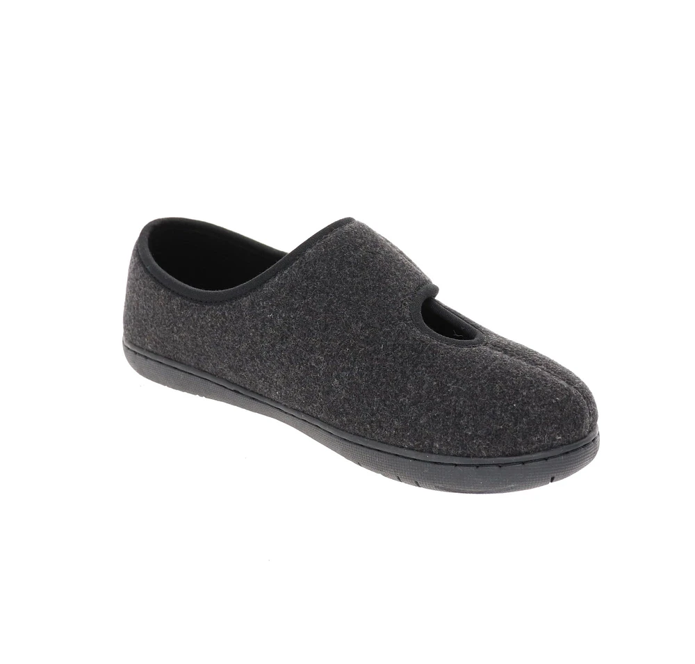 Kendale Black Wool Slipper