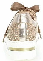 66.499.30 Florenz Taupe Gold Metallic Platform Sneaker