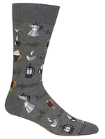 Hotsox Men's Coffee Crew Socks