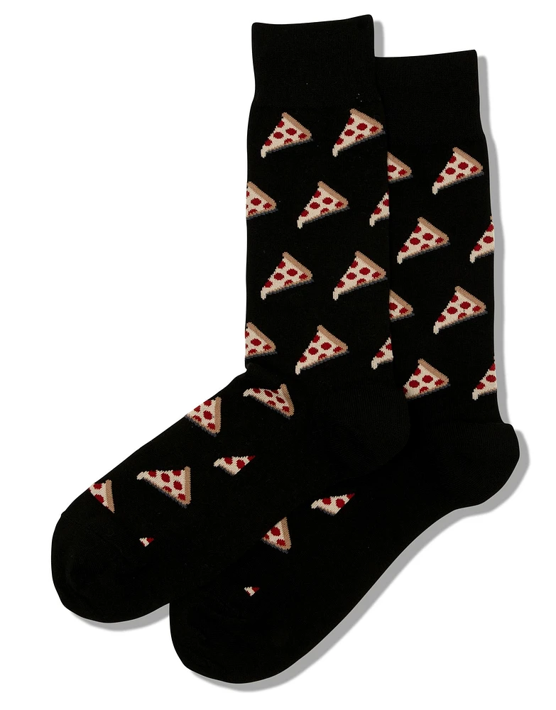 Hotsox Men's Pizza Crew Socks