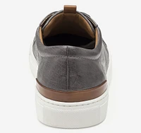 Banks Grey Leather Lace-Up Sneaker