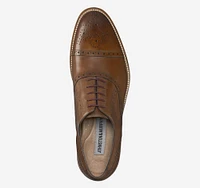 Conard Tan Leather Cap Toe Dress Oxford