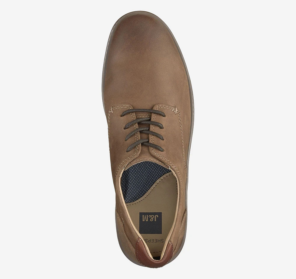 McGuffey Plain Toe Brown Leather Derby Sneaker