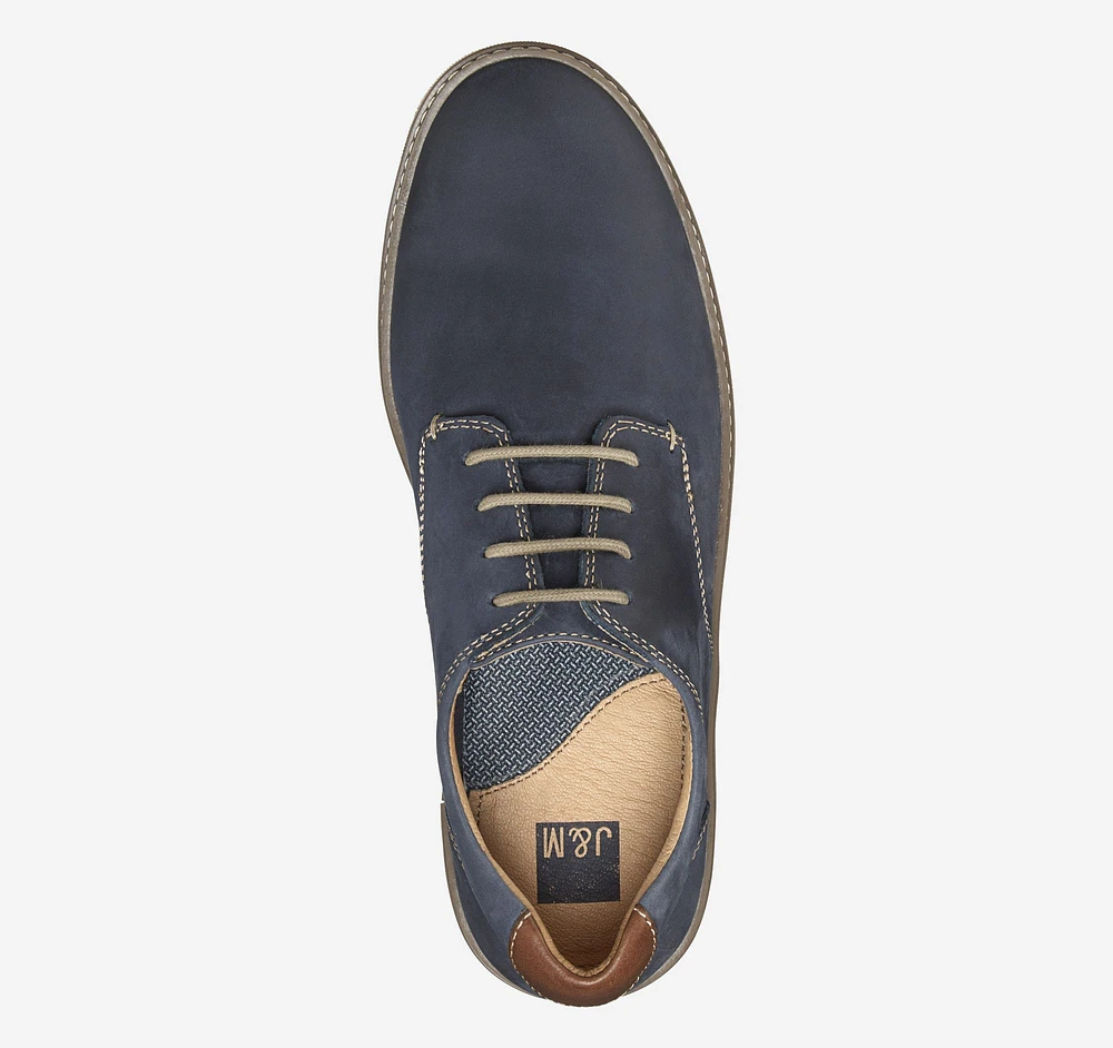 McGuffey Plain Toe Navy Leather Derby Sneaker