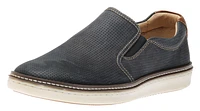 McGuffey Perforated Navy Leather Slip-On Sneaker