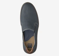 McGuffey Perforated Navy Leather Slip-On Sneaker