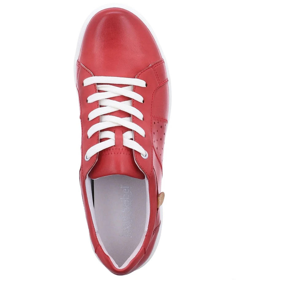 Caren 01 Leather Lace-Up Sneaker