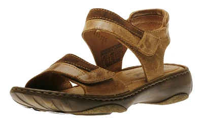 Debra 19 Castagne Chestnut Brown Leather Sandal