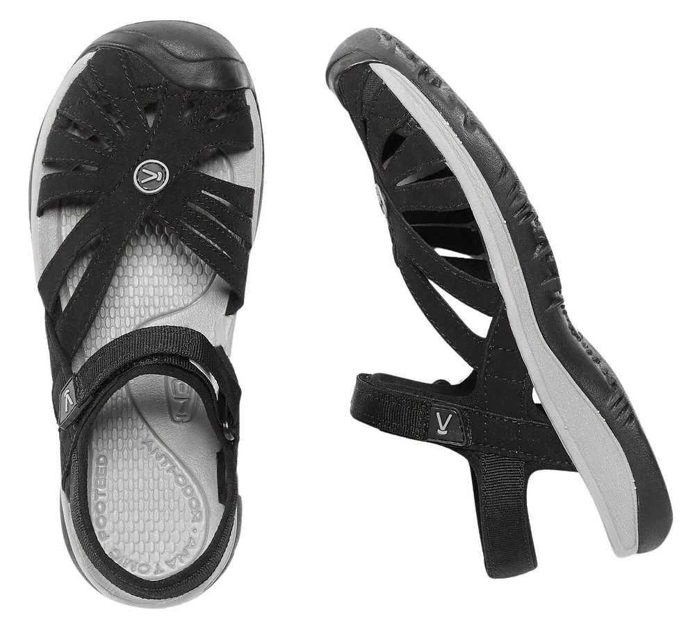 Rose Black Sports Sandal