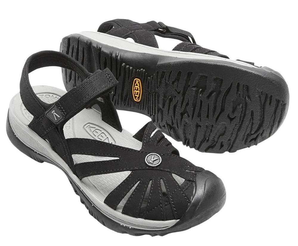 Rose Black Sports Sandal