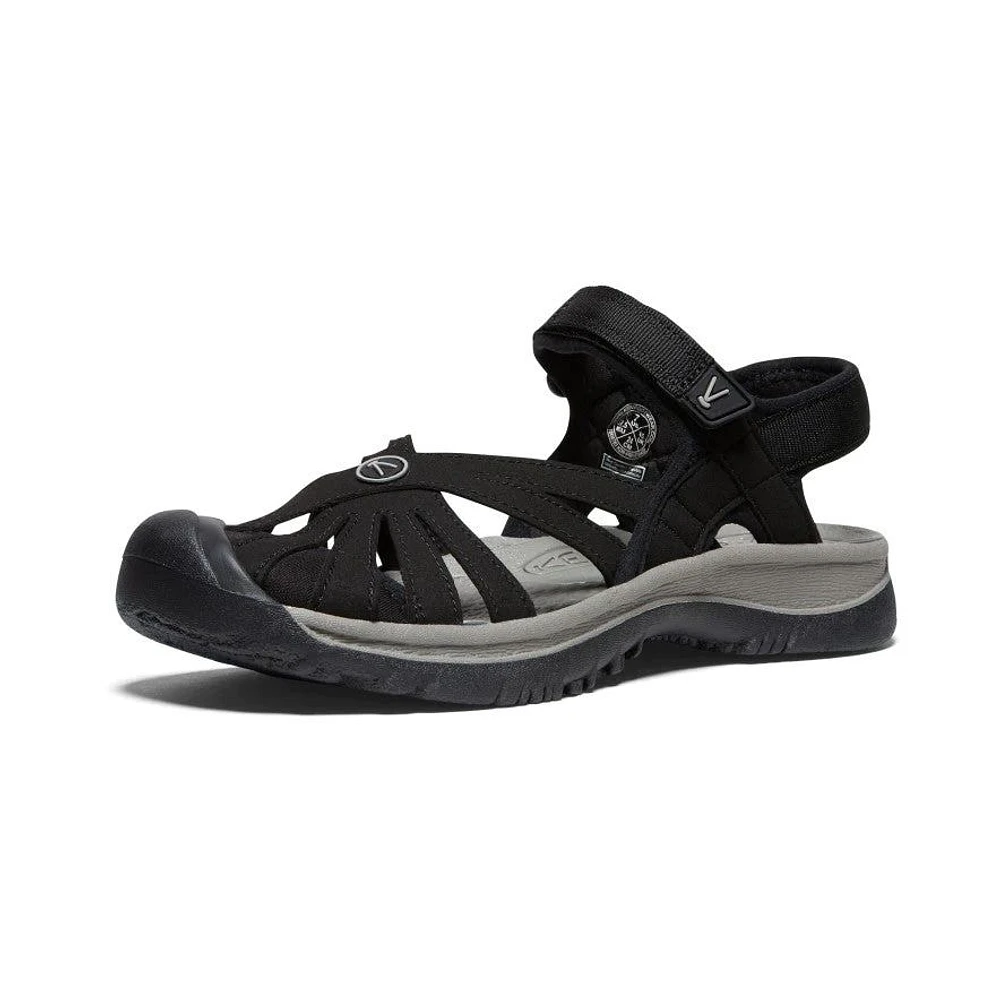 Rose Black Sports Sandal