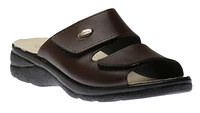 Mens Slide Brown Gel