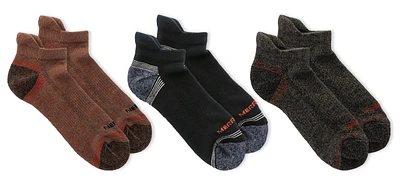 Repreve 3-Pack Low Cut Tab Socks Brick