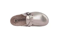 Halina Metallic Silver Clog