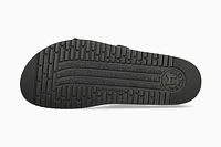 Harmony Black Leather Slide Sandal