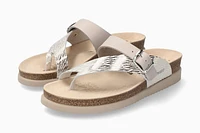 Helen Zebra Grey Thong Sandal