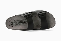 Nerio Scratch Leather Slide Sandal