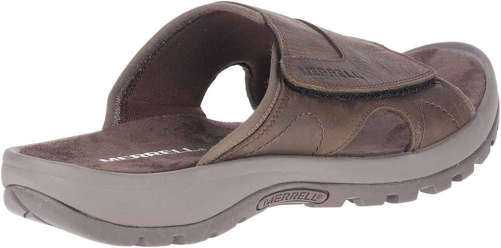 Sandspur 2 Earth Brown Leather Slide Sandal