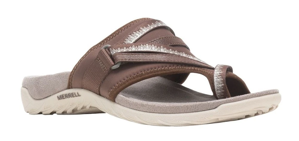 Terran 3 Cush Post Dark Earth Brown Thong Sandal