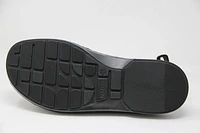 Amadora Black Leather Wide Width Sandal