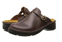 Aster Brown Leather Clog