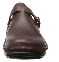 Aster Brown Leather Clog