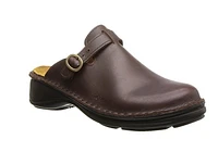 Aster Brown Leather Clog