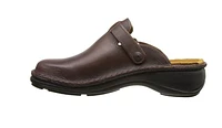 Aster Brown Leather Clog