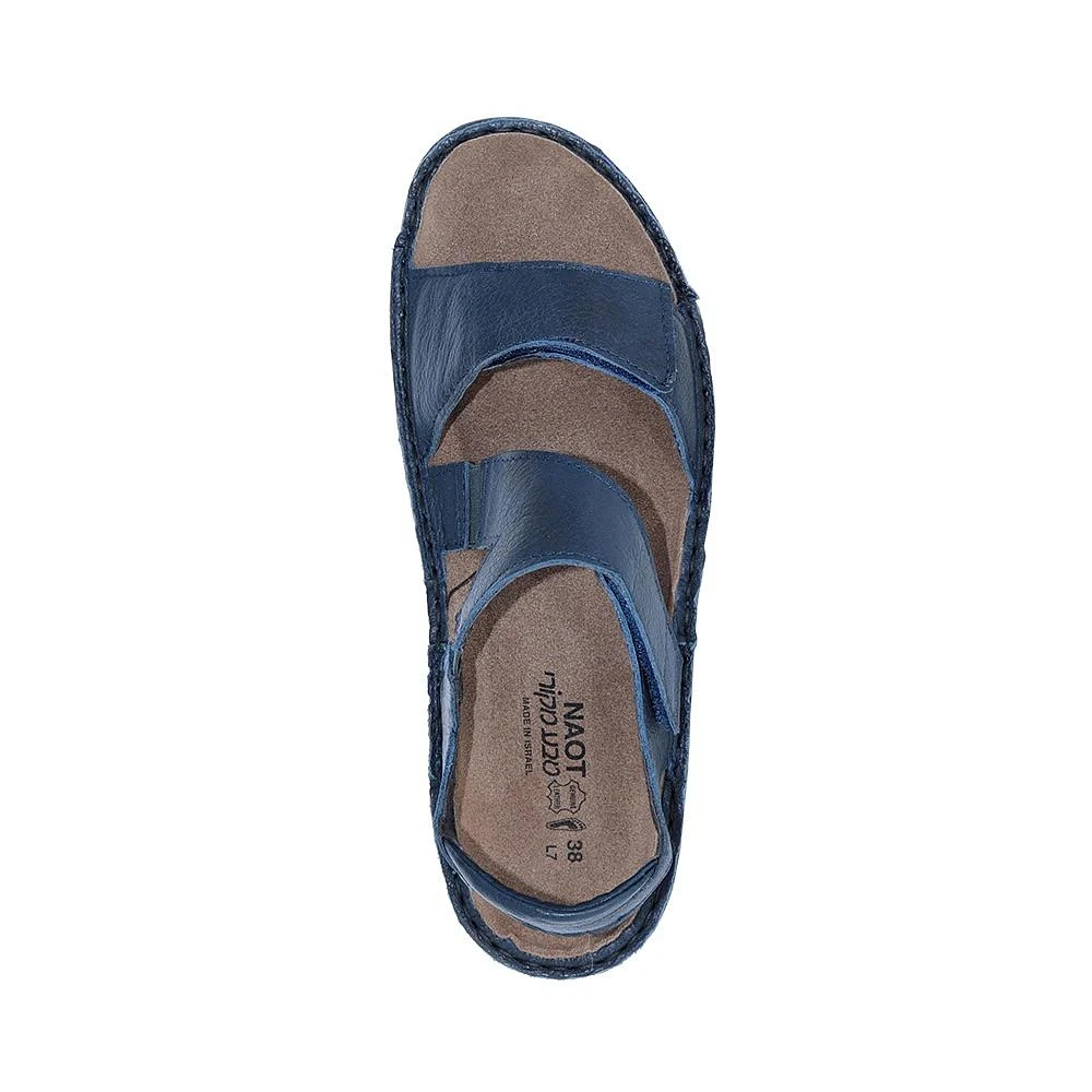 Enid Blue Leather Snadal