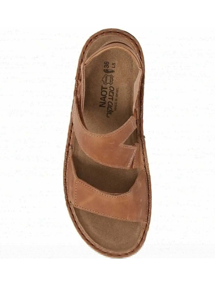 Enid Brown Leather Sandal