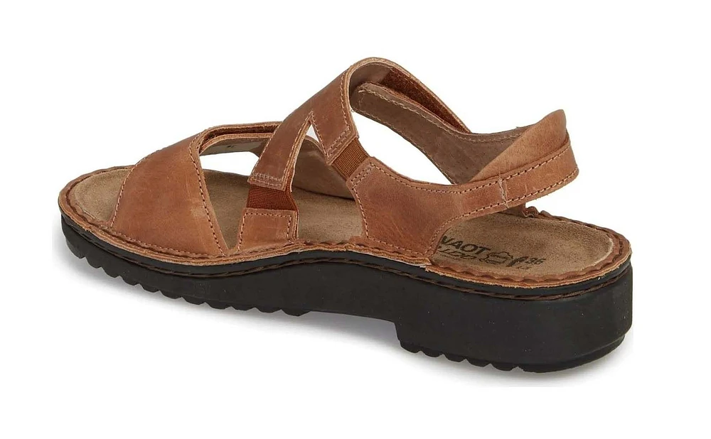 Enid Brown Leather Sandal