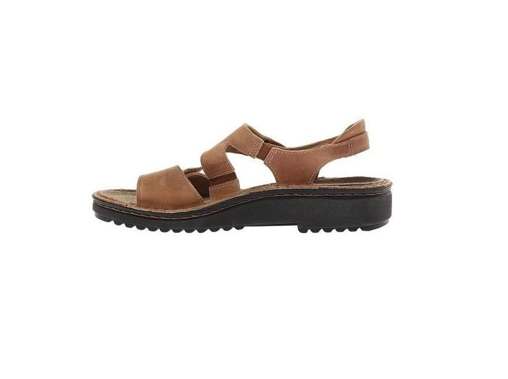 Enid Brown Leather Sandal