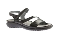 Etera Black Leather Sandal