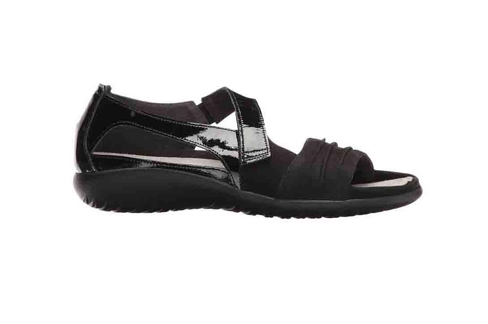 Papaki Black Leather Sandal