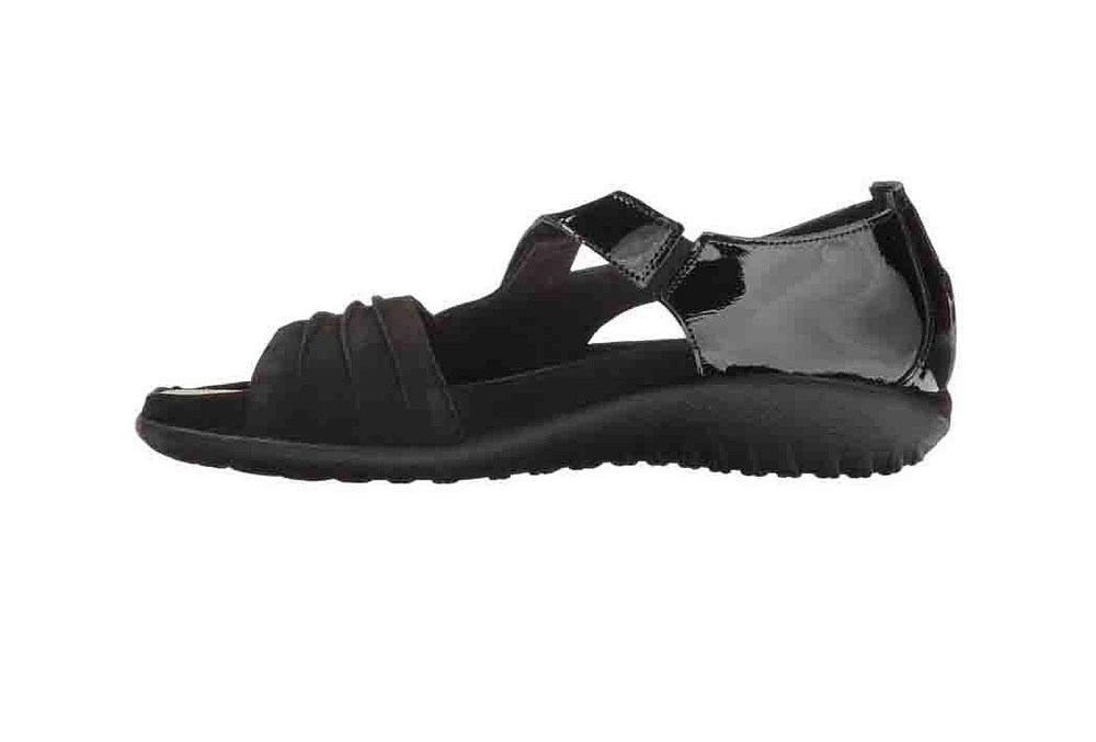 Papaki Black Leather Sandal