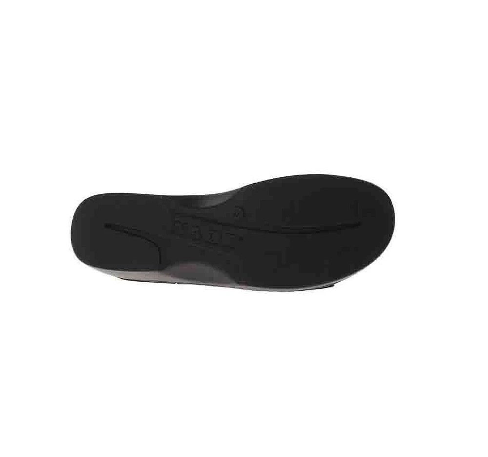 Rome Black Leather Slide Sandal