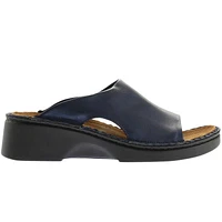 Rome Polar Sea Leather Slide Sandal