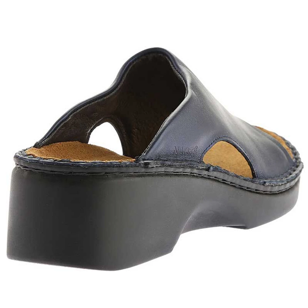 Rome Polar Sea Leather Slide Sandal