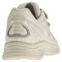 MW577VB Beige Leather Velcro Walking Shoe