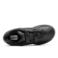 MW577VK Black Leather Velcro Walking Shoe